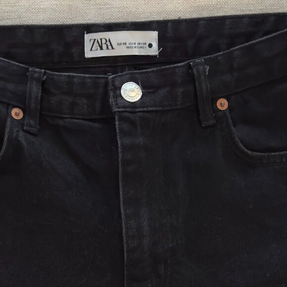 Zara Black Jeans with Split Hem - Picture 8 of 13